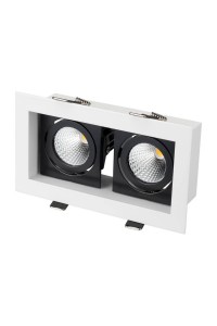 Встраиваемый светодиодный светильник Arlight CL-Kardan-S180x102-2x9W White 024131