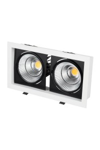 Встраиваемый светодиодный светильник Arlight CL-Kardan-S283x152-2x25W Warm3000 028861