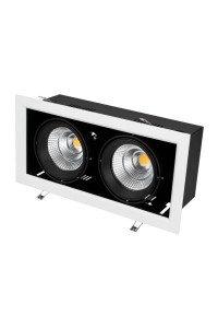 Встраиваемый светодиодный светильник Arlight CL-Kardan-S375x190-2x25W Warm3000 028863