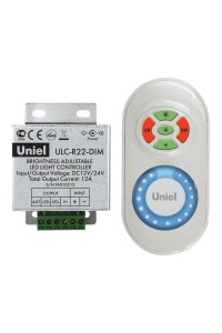 Контроллер для управления яркостью одноцветных светодиодов Uniel ULC-R22-DIM White 05947