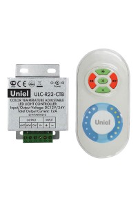Контроллер для управления мультибелыми светодиодами с пультом ДУ Uniel ULC-R23-CTB White 05949