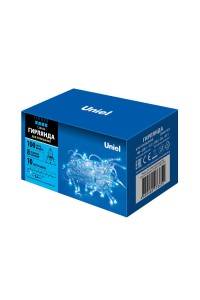 Светодиодная гирлянда Uniel 220V синий ULD-S1000-100/DTA Blue IP20 UL-00007197