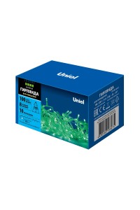 Светодиодная гирлянда Uniel 220V зеленый ULD-S1000-100/DTA Green IP20 UL-00007198