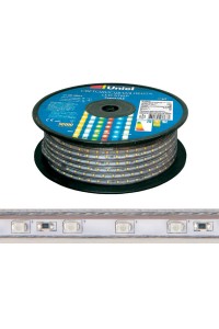 Светодиодная влагозащищенная лента Uniel 8W/m 60LED/m 2835SMD синий 50M ULS-2835-60LED/m-10mm-IP67-220V-8W/m-50M-Blue UL-00000859